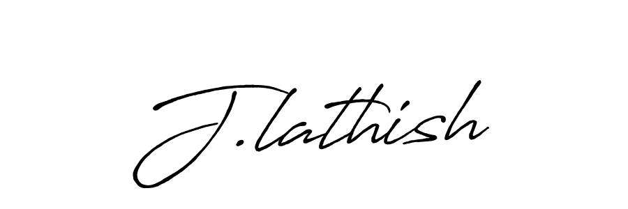 J.lathish stylish signature style. Best Handwritten Sign (Antro_Vectra_Bolder) for my name. Handwritten Signature Collection Ideas for my name J.lathish. J.lathish signature style 7 images and pictures png