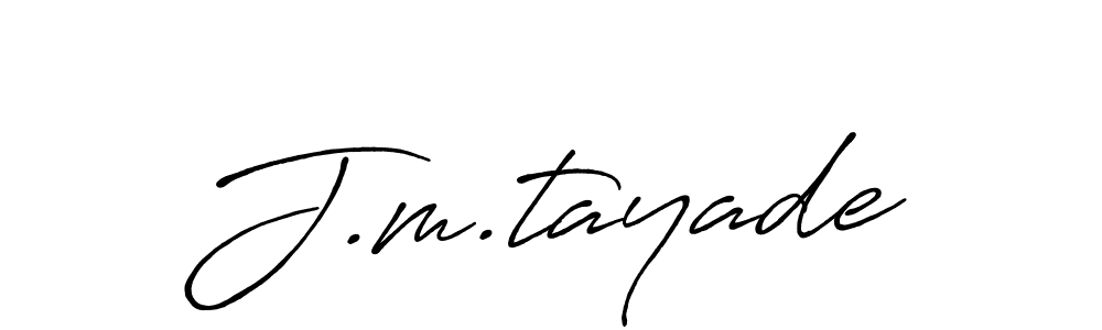 The best way (Antro_Vectra_Bolder) to make a short signature is to pick only two or three words in your name. The name J.m.tayade include a total of six letters. For converting this name. J.m.tayade signature style 7 images and pictures png