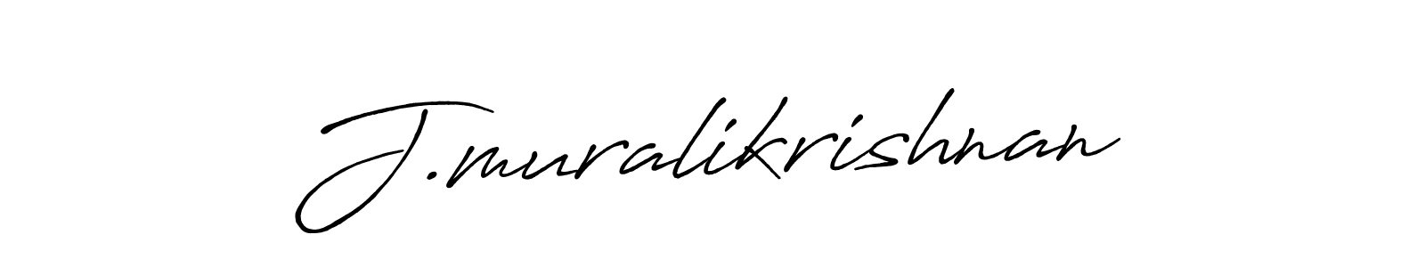 How to make J.muralikrishnan signature? Antro_Vectra_Bolder is a professional autograph style. Create handwritten signature for J.muralikrishnan name. J.muralikrishnan signature style 7 images and pictures png