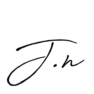 Also You can easily find your signature by using the search form. We will create J.n name handwritten signature images for you free of cost using Antro_Vectra_Bolder sign style. J.n signature style 7 images and pictures png