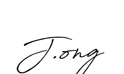 Create a beautiful signature design for name J.ong. With this signature (Antro_Vectra_Bolder) fonts, you can make a handwritten signature for free. J.ong signature style 7 images and pictures png