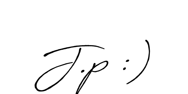 How to Draw J.p :) signature style? Antro_Vectra_Bolder is a latest design signature styles for name J.p :). J.p :) signature style 7 images and pictures png