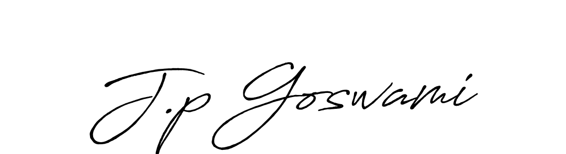 The best way (Antro_Vectra_Bolder) to make a short signature is to pick only two or three words in your name. The name J.p Goswami include a total of six letters. For converting this name. J.p Goswami signature style 7 images and pictures png