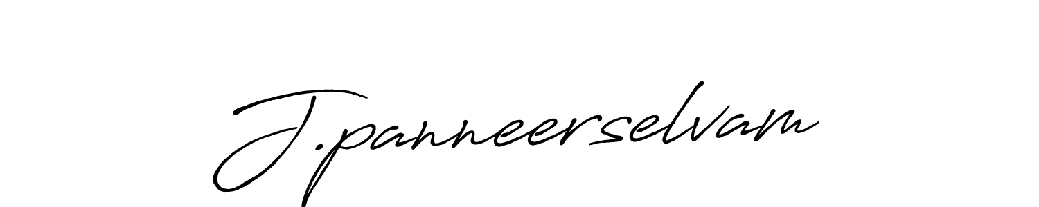 Also we have J.panneerselvam name is the best signature style. Create professional handwritten signature collection using Antro_Vectra_Bolder autograph style. J.panneerselvam signature style 7 images and pictures png