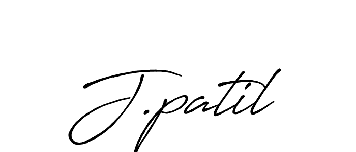 Use a signature maker to create a handwritten signature online. With this signature software, you can design (Antro_Vectra_Bolder) your own signature for name J.patil. J.patil signature style 7 images and pictures png