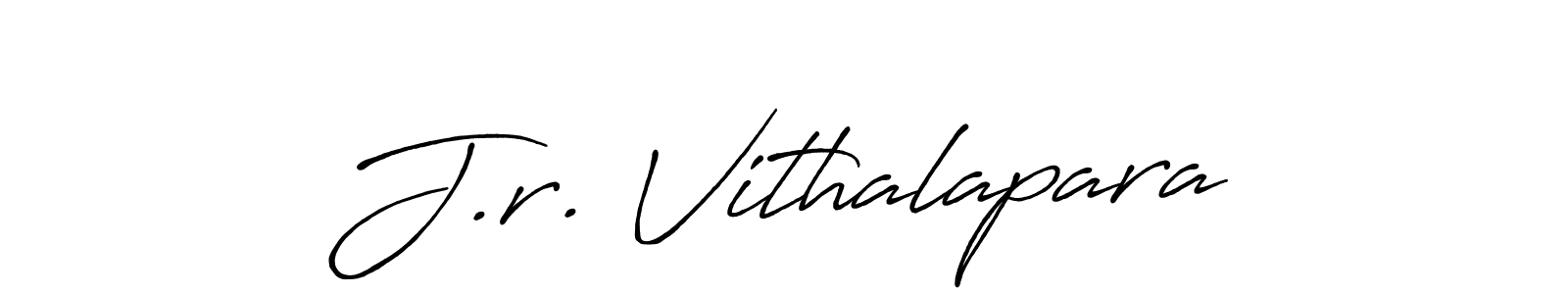 Also You can easily find your signature by using the search form. We will create J.r. Vithalapara name handwritten signature images for you free of cost using Antro_Vectra_Bolder sign style. J.r. Vithalapara signature style 7 images and pictures png