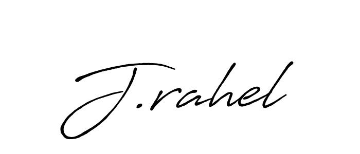 How to make J.rahel signature? Antro_Vectra_Bolder is a professional autograph style. Create handwritten signature for J.rahel name. J.rahel signature style 7 images and pictures png