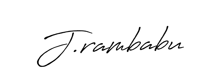 J.rambabu stylish signature style. Best Handwritten Sign (Antro_Vectra_Bolder) for my name. Handwritten Signature Collection Ideas for my name J.rambabu. J.rambabu signature style 7 images and pictures png