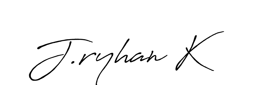 Use a signature maker to create a handwritten signature online. With this signature software, you can design (Antro_Vectra_Bolder) your own signature for name J.ryhan K. J.ryhan K signature style 7 images and pictures png