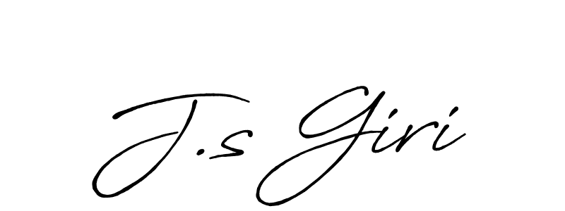 Best and Professional Signature Style for J.s Giri. Antro_Vectra_Bolder Best Signature Style Collection. J.s Giri signature style 7 images and pictures png