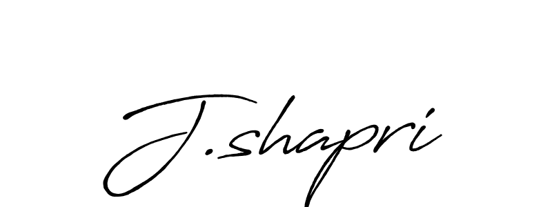 Create a beautiful signature design for name J.shapri. With this signature (Antro_Vectra_Bolder) fonts, you can make a handwritten signature for free. J.shapri signature style 7 images and pictures png