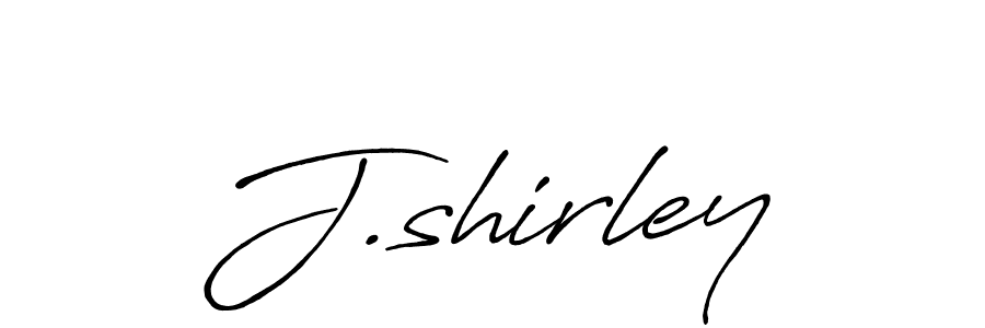 Design your own signature with our free online signature maker. With this signature software, you can create a handwritten (Antro_Vectra_Bolder) signature for name J.shirley. J.shirley signature style 7 images and pictures png