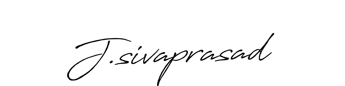 How to make J.sivaprasad name signature. Use Antro_Vectra_Bolder style for creating short signs online. This is the latest handwritten sign. J.sivaprasad signature style 7 images and pictures png