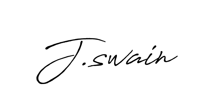 J.swain stylish signature style. Best Handwritten Sign (Antro_Vectra_Bolder) for my name. Handwritten Signature Collection Ideas for my name J.swain. J.swain signature style 7 images and pictures png