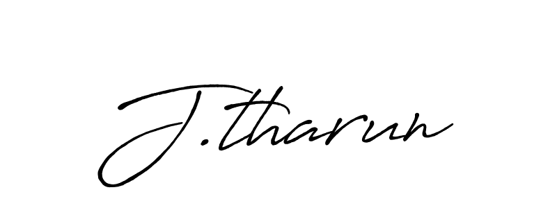 Also You can easily find your signature by using the search form. We will create J.tharun name handwritten signature images for you free of cost using Antro_Vectra_Bolder sign style. J.tharun signature style 7 images and pictures png