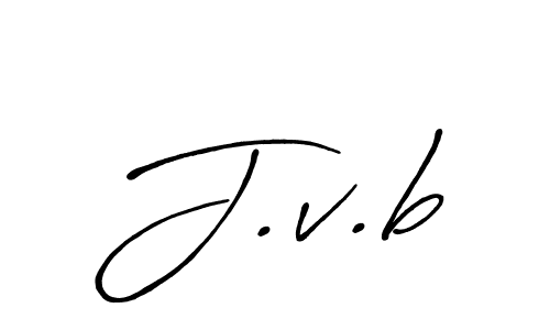 How to make J.v.b signature? Antro_Vectra_Bolder is a professional autograph style. Create handwritten signature for J.v.b name. J.v.b signature style 7 images and pictures png