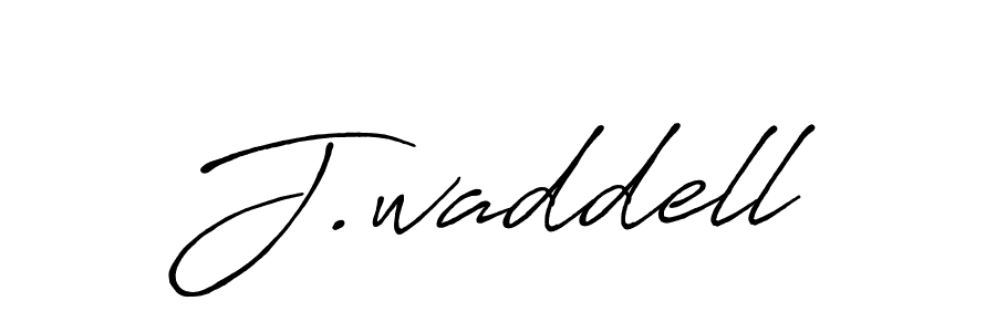 J.waddell stylish signature style. Best Handwritten Sign (Antro_Vectra_Bolder) for my name. Handwritten Signature Collection Ideas for my name J.waddell. J.waddell signature style 7 images and pictures png