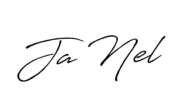 Ja Nel stylish signature style. Best Handwritten Sign (Antro_Vectra_Bolder) for my name. Handwritten Signature Collection Ideas for my name Ja Nel. Ja Nel signature style 7 images and pictures png