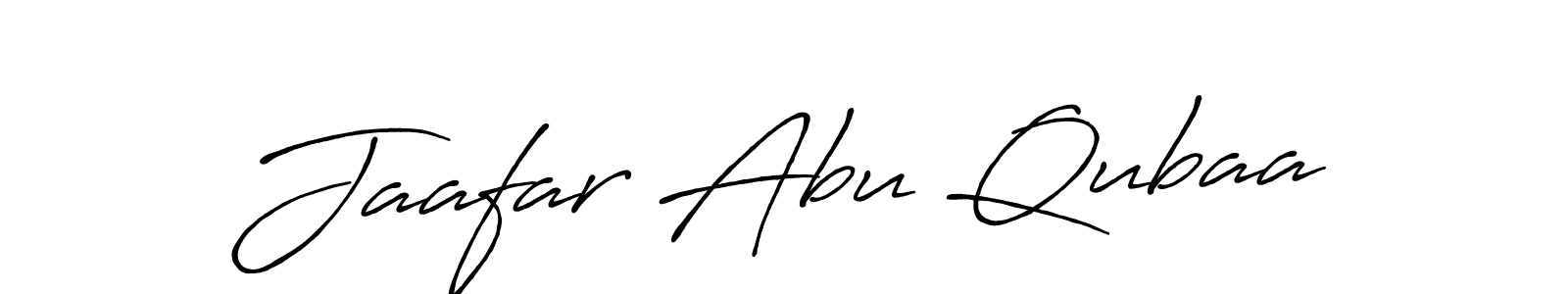 Create a beautiful signature design for name Jaafar Abu Qubaa. With this signature (Antro_Vectra_Bolder) fonts, you can make a handwritten signature for free. Jaafar Abu Qubaa signature style 7 images and pictures png