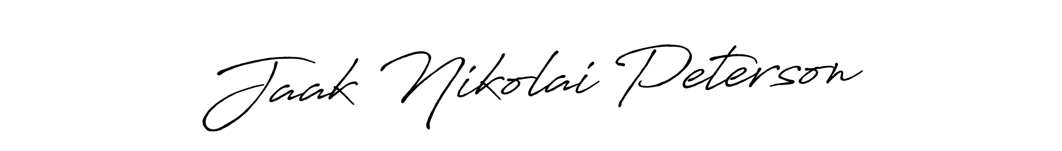 Antro_Vectra_Bolder is a professional signature style that is perfect for those who want to add a touch of class to their signature. It is also a great choice for those who want to make their signature more unique. Get Jaak Nikolai Peterson name to fancy signature for free. Jaak Nikolai Peterson signature style 7 images and pictures png