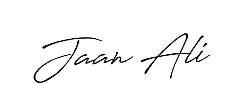 How to make Jaan Ali name signature. Use Antro_Vectra_Bolder style for creating short signs online. This is the latest handwritten sign. Jaan Ali signature style 7 images and pictures png