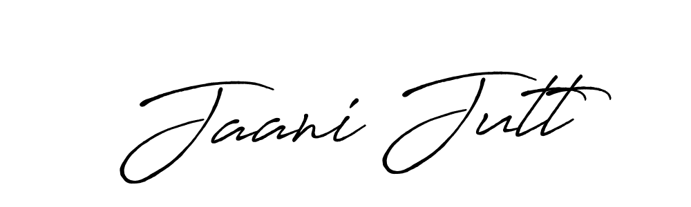 You should practise on your own different ways (Antro_Vectra_Bolder) to write your name (Jaani Jutt) in signature. don't let someone else do it for you. Jaani Jutt signature style 7 images and pictures png