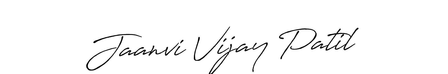 How to make Jaanvi Vijay Patil signature? Antro_Vectra_Bolder is a professional autograph style. Create handwritten signature for Jaanvi Vijay Patil name. Jaanvi Vijay Patil signature style 7 images and pictures png