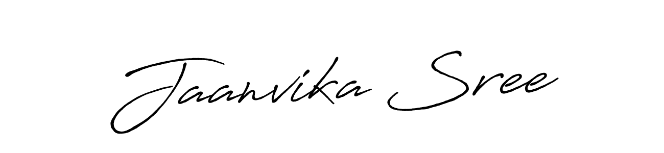 Design your own signature with our free online signature maker. With this signature software, you can create a handwritten (Antro_Vectra_Bolder) signature for name Jaanvika Sree. Jaanvika Sree signature style 7 images and pictures png