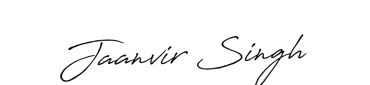 How to make Jaanvir Singh name signature. Use Antro_Vectra_Bolder style for creating short signs online. This is the latest handwritten sign. Jaanvir Singh signature style 7 images and pictures png