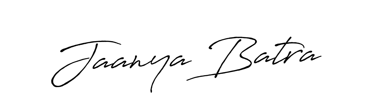 The best way (Antro_Vectra_Bolder) to make a short signature is to pick only two or three words in your name. The name Jaanya Batra include a total of six letters. For converting this name. Jaanya Batra signature style 7 images and pictures png