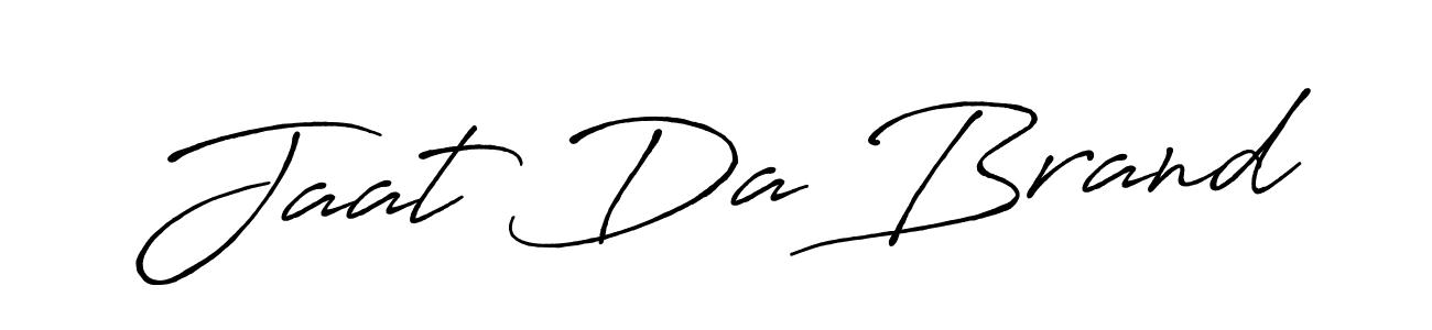 Use a signature maker to create a handwritten signature online. With this signature software, you can design (Antro_Vectra_Bolder) your own signature for name Jaat Da Brand. Jaat Da Brand signature style 7 images and pictures png