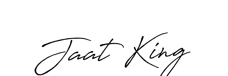 Design your own signature with our free online signature maker. With this signature software, you can create a handwritten (Antro_Vectra_Bolder) signature for name Jaat King. Jaat King signature style 7 images and pictures png