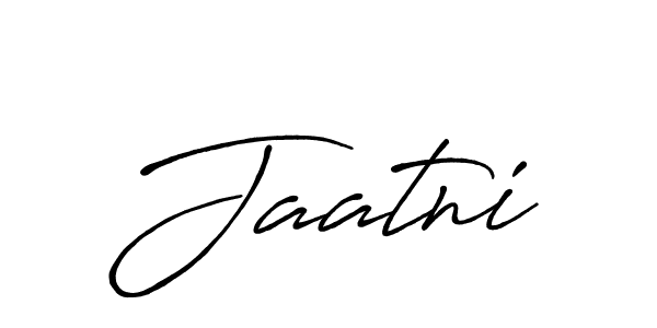 Create a beautiful signature design for name Jaatni. With this signature (Antro_Vectra_Bolder) fonts, you can make a handwritten signature for free. Jaatni signature style 7 images and pictures png