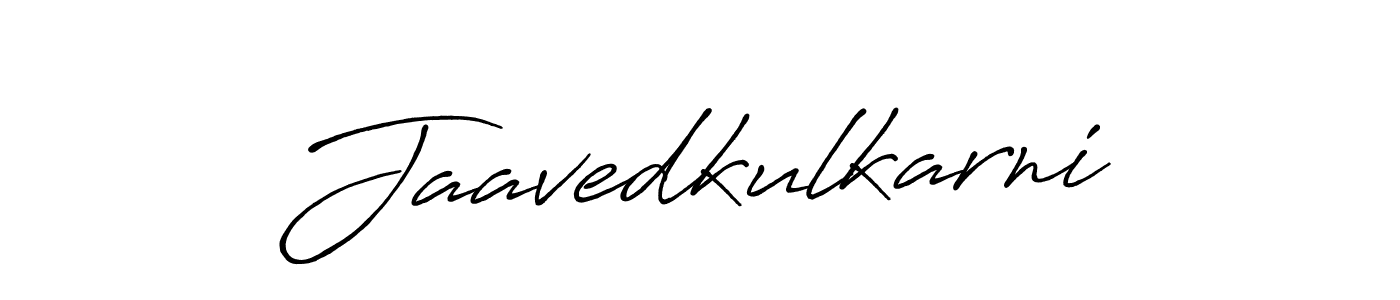 Design your own signature with our free online signature maker. With this signature software, you can create a handwritten (Antro_Vectra_Bolder) signature for name Jaavedkulkarni. Jaavedkulkarni signature style 7 images and pictures png