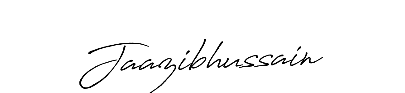 Make a beautiful signature design for name Jaazibhussain. With this signature (Antro_Vectra_Bolder) style, you can create a handwritten signature for free. Jaazibhussain signature style 7 images and pictures png