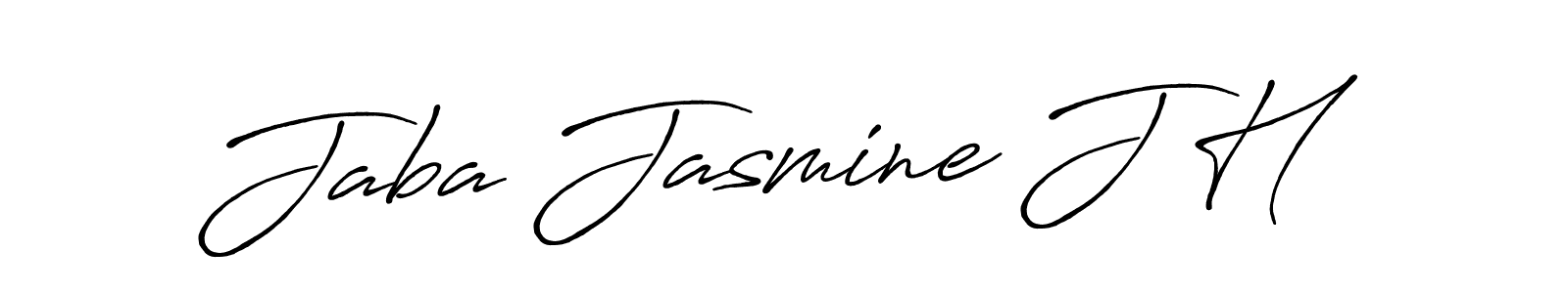 This is the best signature style for the Jaba Jasmine J H name. Also you like these signature font (Antro_Vectra_Bolder). Mix name signature. Jaba Jasmine J H signature style 7 images and pictures png