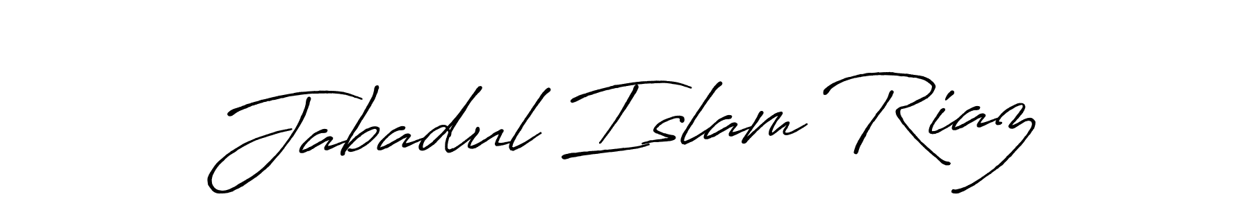 Use a signature maker to create a handwritten signature online. With this signature software, you can design (Antro_Vectra_Bolder) your own signature for name Jabadul Islam Riaz. Jabadul Islam Riaz signature style 7 images and pictures png