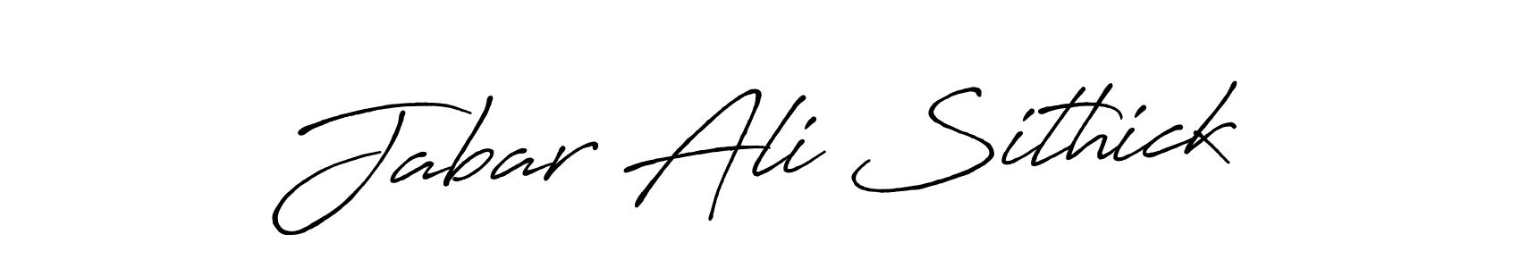 Use a signature maker to create a handwritten signature online. With this signature software, you can design (Antro_Vectra_Bolder) your own signature for name Jabar Ali Sithick. Jabar Ali Sithick signature style 7 images and pictures png