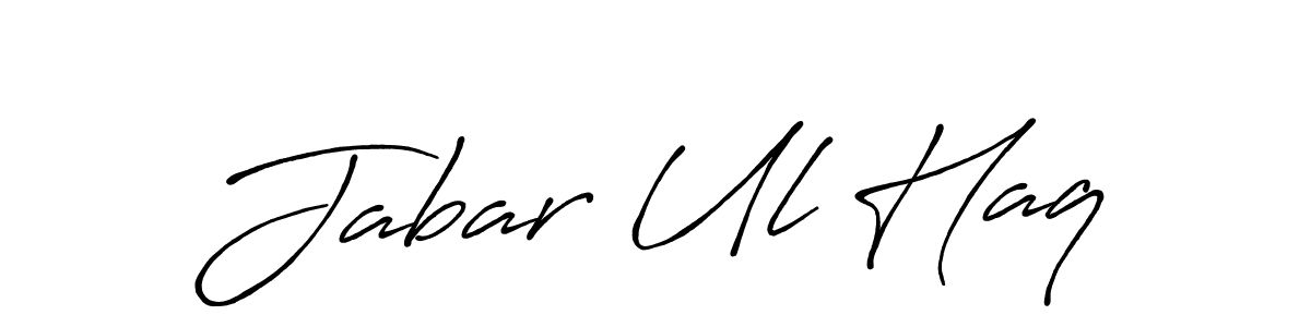 Also You can easily find your signature by using the search form. We will create Jabar Ul Haq name handwritten signature images for you free of cost using Antro_Vectra_Bolder sign style. Jabar Ul Haq signature style 7 images and pictures png
