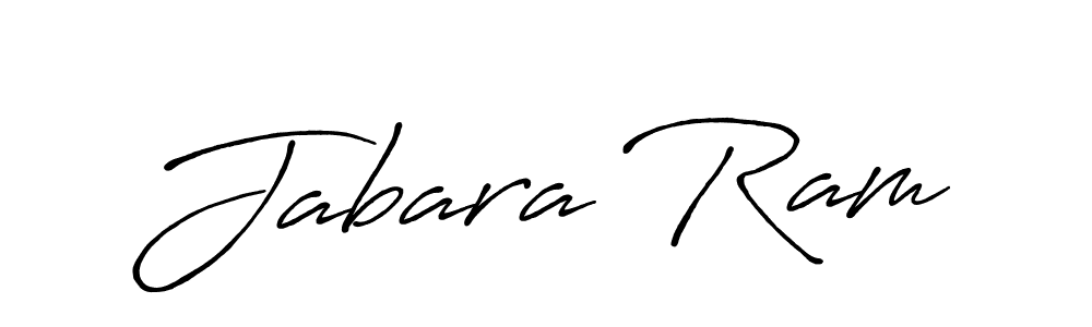 How to make Jabara Ram name signature. Use Antro_Vectra_Bolder style for creating short signs online. This is the latest handwritten sign. Jabara Ram signature style 7 images and pictures png