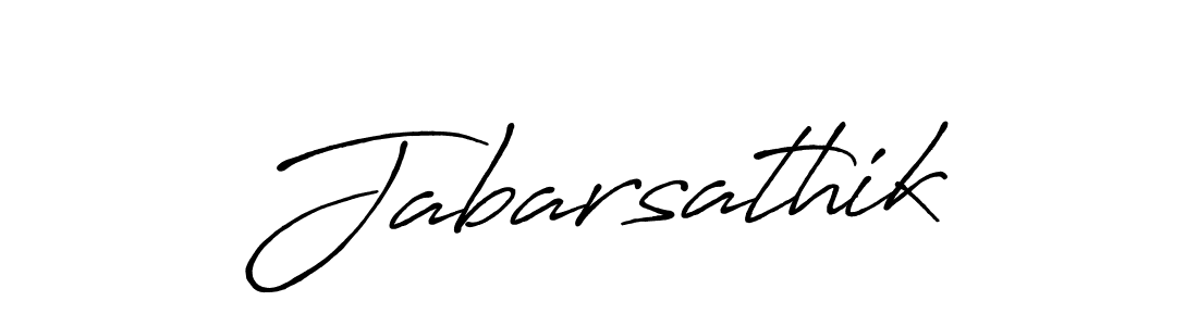 if you are searching for the best signature style for your name Jabarsathik. so please give up your signature search. here we have designed multiple signature styles  using Antro_Vectra_Bolder. Jabarsathik signature style 7 images and pictures png