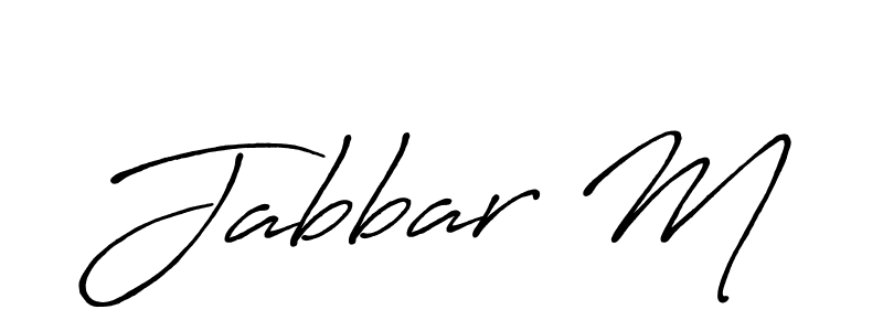 Similarly Antro_Vectra_Bolder is the best handwritten signature design. Signature creator online .You can use it as an online autograph creator for name Jabbar M. Jabbar M signature style 7 images and pictures png