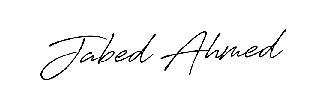 Make a beautiful signature design for name Jabed Ahmed. Use this online signature maker to create a handwritten signature for free. Jabed Ahmed signature style 7 images and pictures png