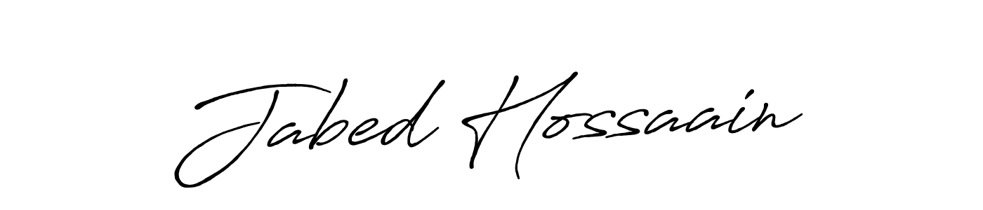 Also we have Jabed Hossaain name is the best signature style. Create professional handwritten signature collection using Antro_Vectra_Bolder autograph style. Jabed Hossaain signature style 7 images and pictures png