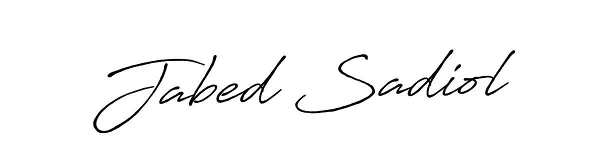 if you are searching for the best signature style for your name Jabed Sadiol. so please give up your signature search. here we have designed multiple signature styles  using Antro_Vectra_Bolder. Jabed Sadiol signature style 7 images and pictures png