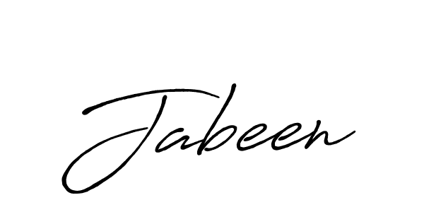 How to make Jabeen signature? Antro_Vectra_Bolder is a professional autograph style. Create handwritten signature for Jabeen name. Jabeen signature style 7 images and pictures png