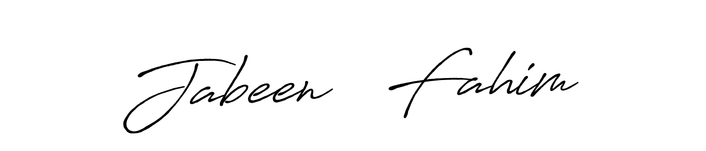 It looks lik you need a new signature style for name Jabeen   Fahim. Design unique handwritten (Antro_Vectra_Bolder) signature with our free signature maker in just a few clicks. Jabeen   Fahim signature style 7 images and pictures png