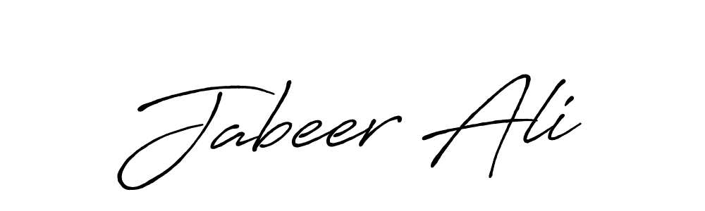 It looks lik you need a new signature style for name Jabeer Ali. Design unique handwritten (Antro_Vectra_Bolder) signature with our free signature maker in just a few clicks. Jabeer Ali signature style 7 images and pictures png