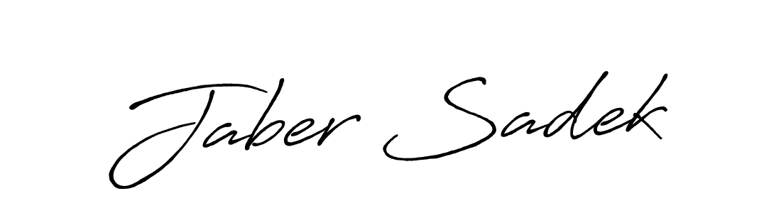 Best and Professional Signature Style for Jaber Sadek. Antro_Vectra_Bolder Best Signature Style Collection. Jaber Sadek signature style 7 images and pictures png