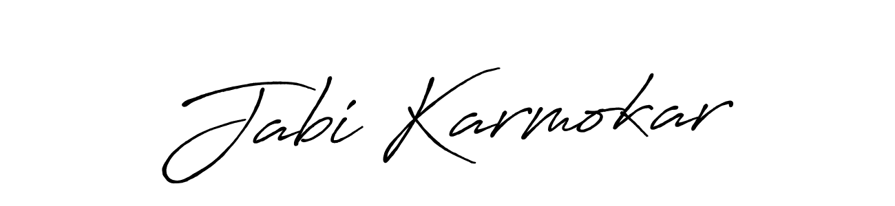 You can use this online signature creator to create a handwritten signature for the name Jabi Karmokar. This is the best online autograph maker. Jabi Karmokar signature style 7 images and pictures png